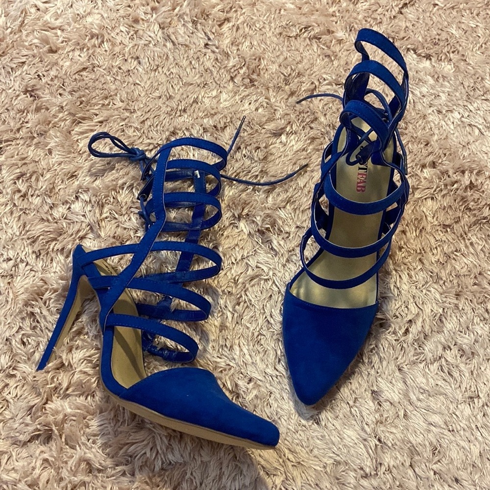 NEW Caged Strappy Heels